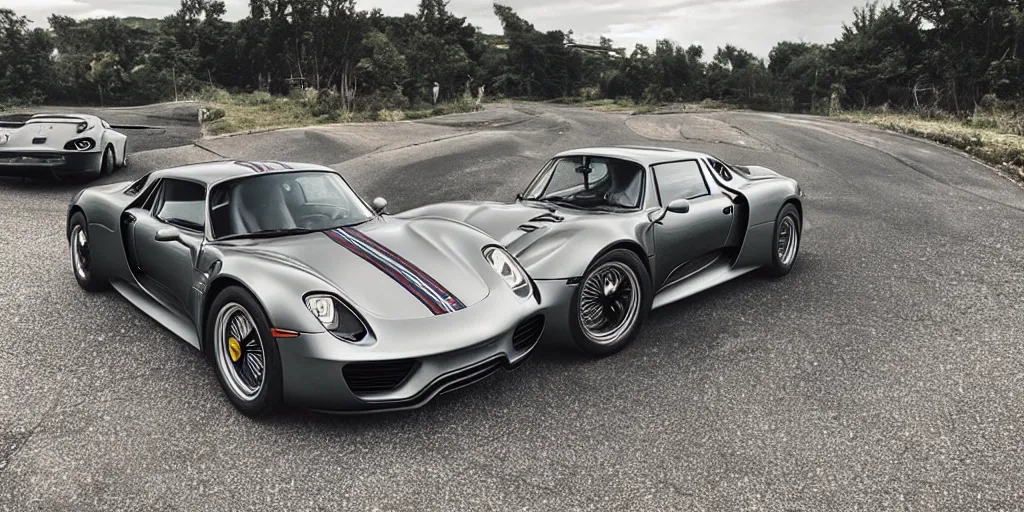 Image similar to “1970s Porsche 918”
