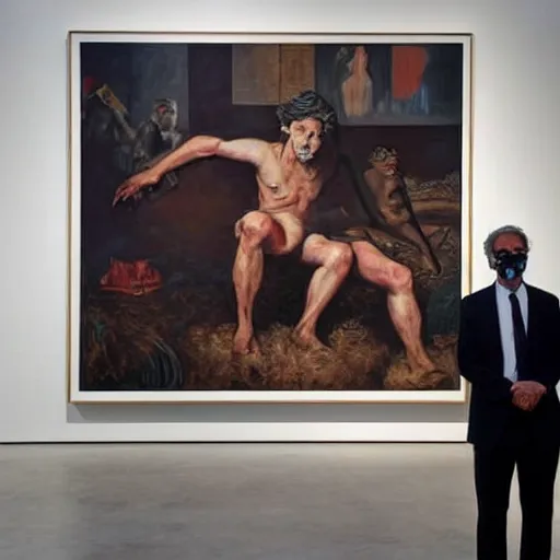 Image similar to Controversial art exhibition at a major New York gallery, hi-res photo, news footage