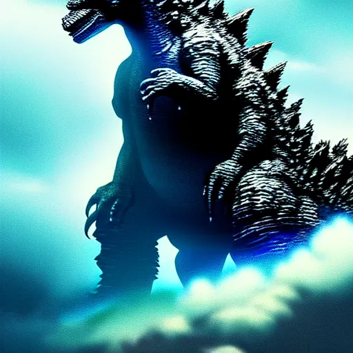 Prompt: godzilla, highly detailed, digital painting, smooth, sharp focus, illustration, ultra realistic, 8 k, art by hideaki anno