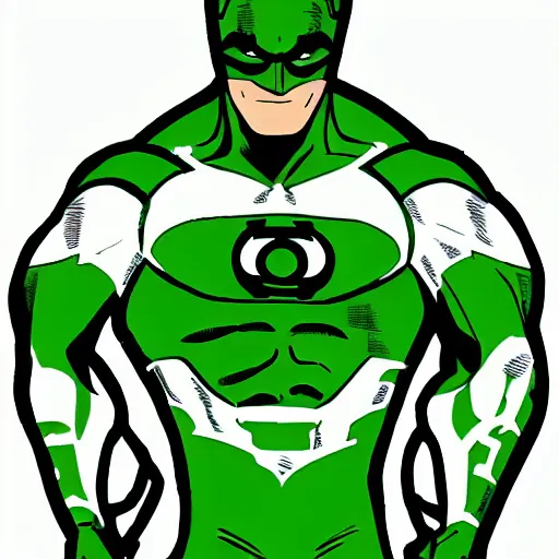 Image similar to Green Lantern profile picture comic style