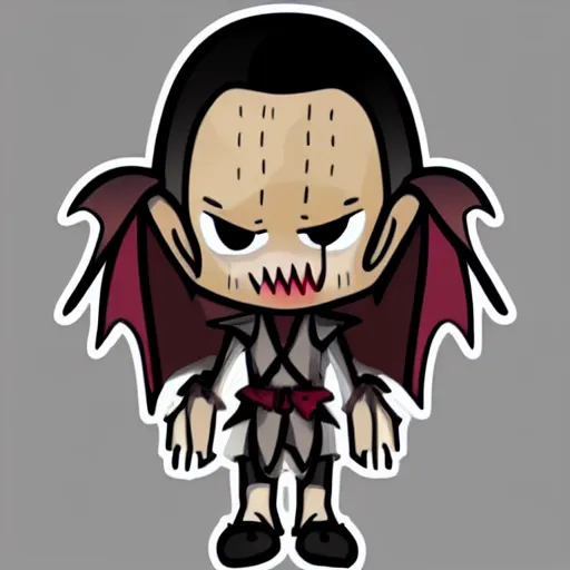 Image similar to cute d & d vampire character sticker