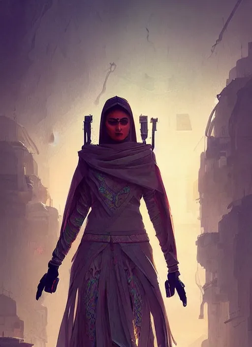 Prompt: epic futuristic pakistan clothes. highly detailed, digital painting, concept art, smooth, sharp focus, illustration, art by greg rutkowski