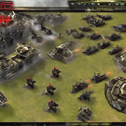 Image similar to supreme commander realistic warzone