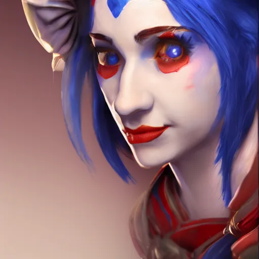 Image similar to Jester from Critical Role, 4k, digital art, trending on artstation, trending on cgsociety