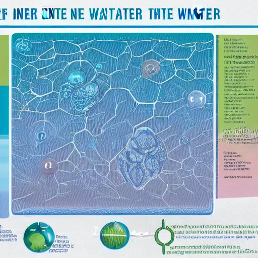 Image similar to infographic showing the inner structure of water