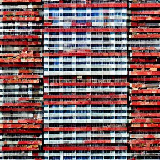 Prompt: the buildings of london made from fresh tomato slices. urban atmosphere. high quality 8 0 mm photography.