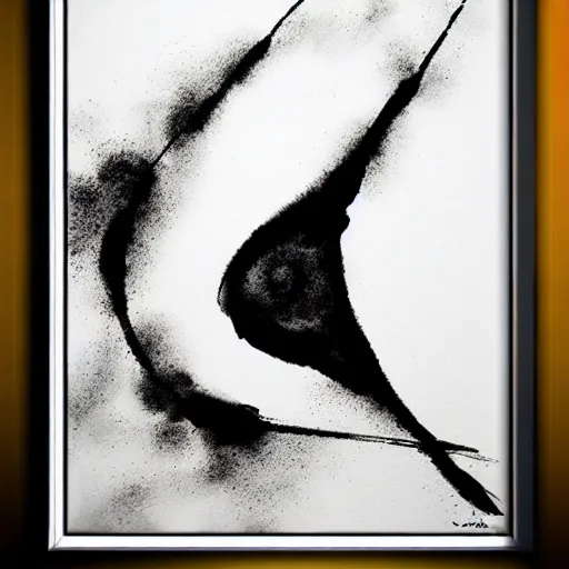 Image similar to zen abstract art ink