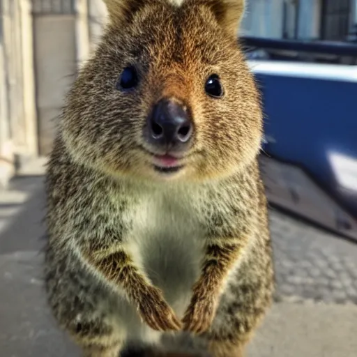 Image similar to a quokka in paris,