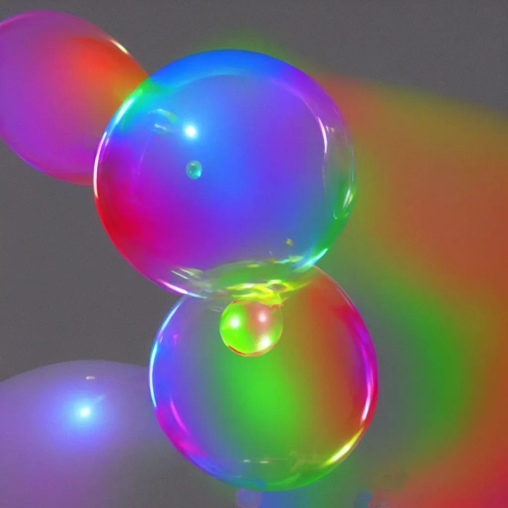 Image similar to rainbow soap bubble, cg, 3 d, rendering, unreal engine