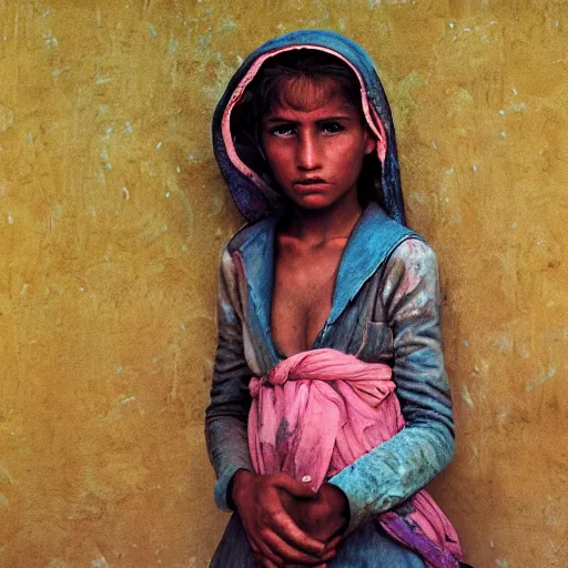 Image similar to the portrait of a girl, by steve mccurry,