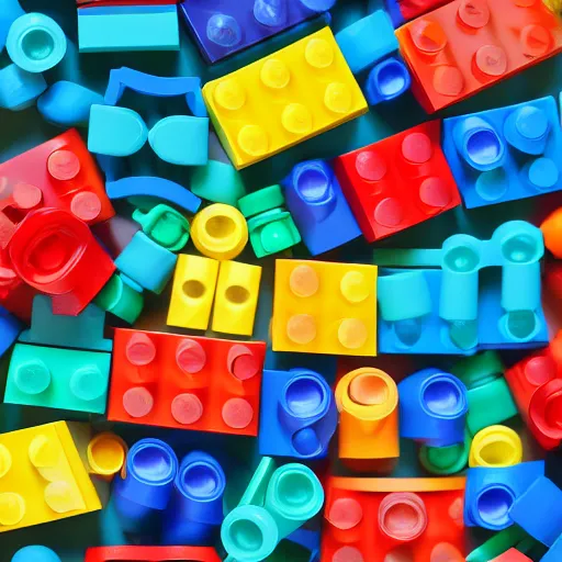 Prompt: random lego pieces texture, seamless,4k resolution, photography, Substance material