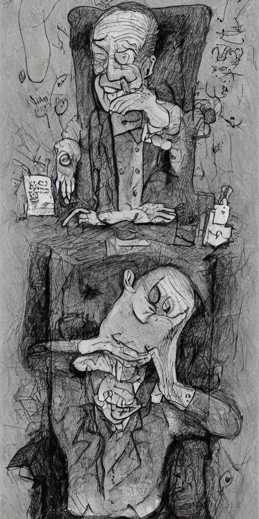 Image similar to existential angst by raymond briggs