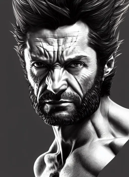 Prompt: Portrait of Wolverine, D&D, muscular, fantasy, intricate, elegant, highly detailed, digital painting, artstation, concept art, smooth, sharp focus, illustration, art by artgerm and greg rutkowski and alphonse mucha