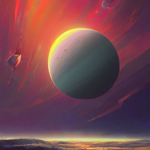 Image similar to a detailed painting of a marble - like earth - like planet floating in space in a sea of colorful sea of stars, by alena aenami, petros afshar and greg rutkowski trending on artstation, deviantart, planet, clouds, earth, exoplanet, stars, interstellar, hubble