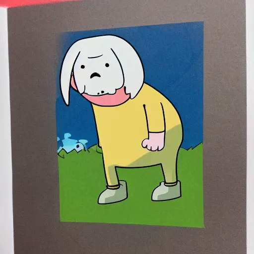 Image similar to gunther from adventure time