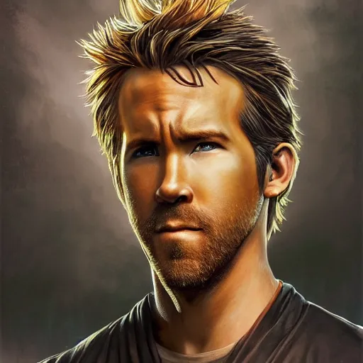 Image similar to Ryan Reynolds as Ichigo Kurosaki, detailed, centered, digital painting, artstation, concept art, donato giancola, Joseph Christian Leyendecker, WLOP, Boris Vallejo, Breathtaking, 8k resolution, extremely detailed, beautiful, establishing shot, artistic, hyperrealistic, beautiful face, octane render, cinematic lighting, dramatic lighting, masterpiece