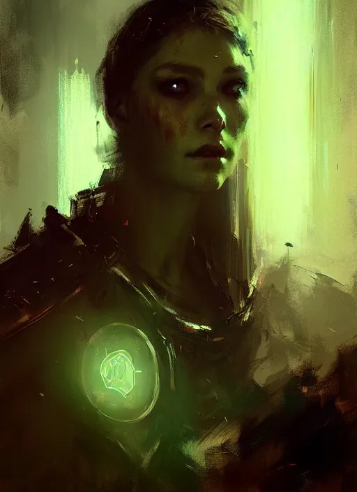 Prompt: portrait mage wearing arcane light armor, fantasy, cinematic lighting, by jeremy mann