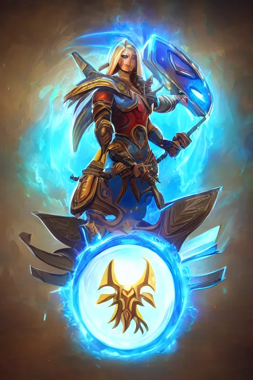 Image similar to shield fantasy epic legends game icon stylized digital illustration radiating a glowing aura global illumination ray tracing hdr fanart arstation by ian pesty and katarzyna da „ bek - chmiel