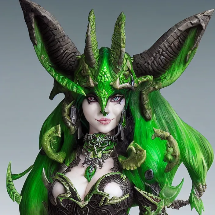 Image similar to ysera, an world of warcraft portrait of ysera, figurine, detailed