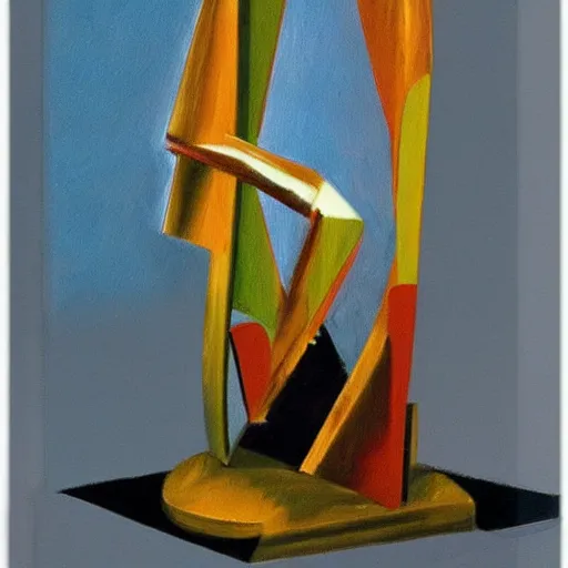 Prompt: a painting of an abstract sculpture by Francis Bacon