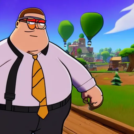 Image similar to peter griffin in the fortnite item shop