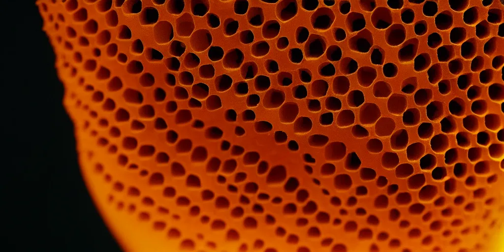 Prompt: honeycomb vase by tomas gabzdil libertiny, golden hour, film still from the movie directed by denis villeneuve with art direction by zdzisław beksinski, close up, telephoto lens, shallow depth of field