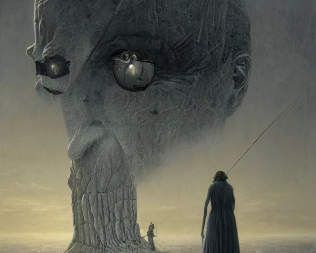 Prompt: A detailed portrait by Casper David Friedrich and Andrew Ferez, detailed