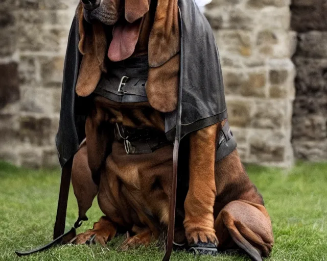 Image similar to a bloodhound as The Hound in Game of Thrones