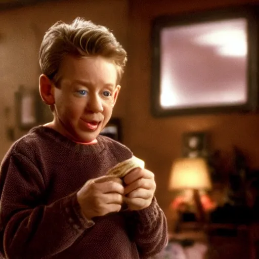 Prompt: tim allen starring in home alone, movie still