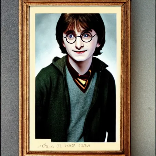 Prompt: Harry potter portrait, 1980 color photo, award winning