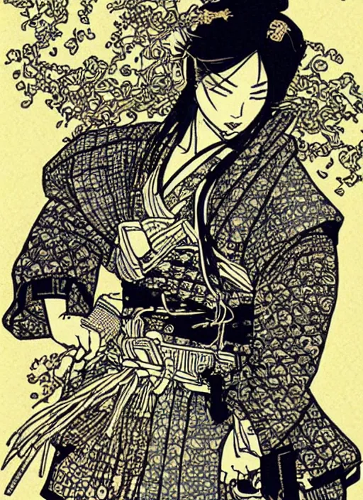 Image similar to Samurai Girl by Yuko Shimizu