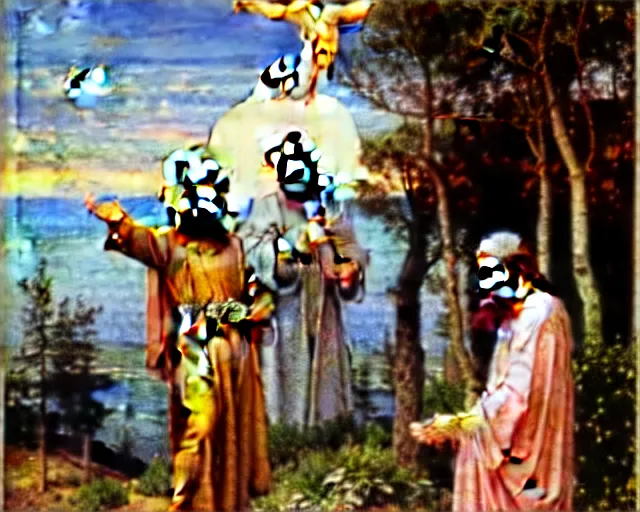 Image similar to christ's second coming by viktor vasnetsov, very beautiful painting 4k scan