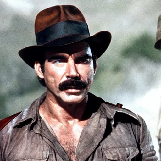 Prompt: Tom Selleck as Indiana Jones from Raiders of the Lost Ark (1981)