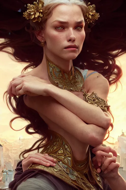 Prompt: fantasy portrait of the great terror, intricate detail, photorealistic, elegant, stylish, highly detailed, digital painting, artstation, concept art, smooth, sharp focus, illustration, art by artgerm and greg rutkowski and alphonse mucha
