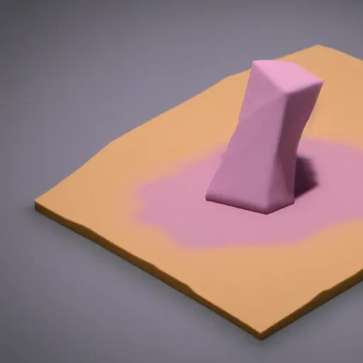 Image similar to A 3d render of several pastel colored liquid viscuous objects are melting together as a clay in a geometric shape with detailed shadow. Geometric shaped. render, low angle camera, detailed shading, vray octane, redshift. ray tracing. volumetric lighting. micro details, Hyper detailed, 8K3d, Trending on Artstation. rendered in cinema4d, Hyper realism.