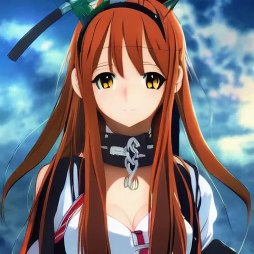Prompt: asuna from sword art online as a catgirl, beautiful anime art, anime key visual