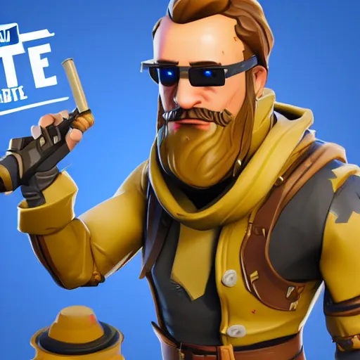 Prompt: john calvin as a character from fortnite, detailed, high quality