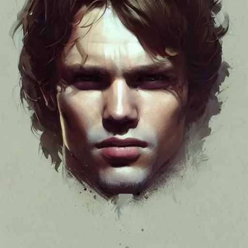 Image similar to portrait of a man by Greg Rutkowski, Anakin Solo from the Star Wars Expanded Universe, highly detailed portrait, digital painting, artstation, concept art, smooth, sharp foccus ilustration, Artstation HQ