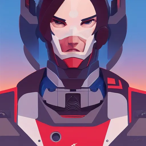 Image similar to face icon stylized minimalist robotech, loftis, cory behance hd by jesper ejsing, by rhads, makoto shinkai and lois van baarle, ilya kuvshinov, rossdraws global illumination