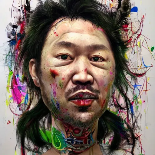 Image similar to interesting portraits by david choe