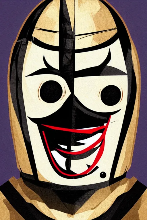 Prompt: masked skateboarder smile on face pop art, pixel, bioshock art style, face features, body features, ultra realistic art, digital painting, concept art, smooth, sharp focus, illustration, intricate, without duplication, elegant, confident posse, art by artgrem and richard hamilton and mimmo rottela, kirokaze and paul robertson