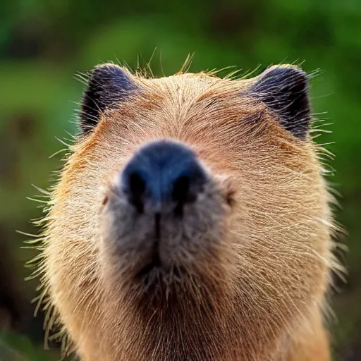 Prompt: capybara god