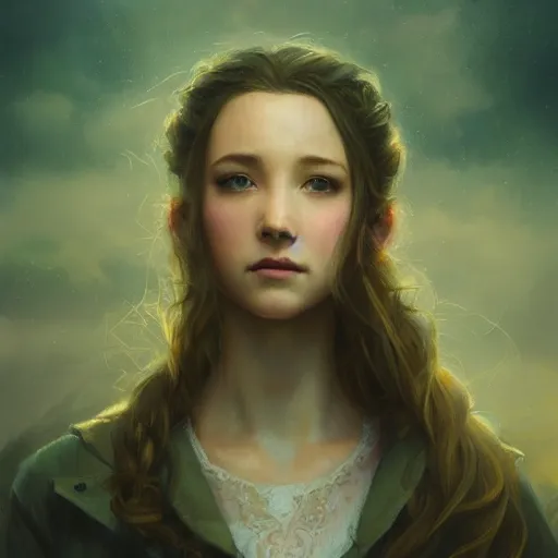 Prompt: elegant aerith gainsborough portrait, atmospheric lighting, painted, menacing, intricate, volumetric lighting, beautiful, rich deep colours masterpiece, golden hour, golden ratio, sharp focus, ultra detailed, by leesha hannigan, ross tran, thierry doizon, kai carpenter, ignacio fernandez rios