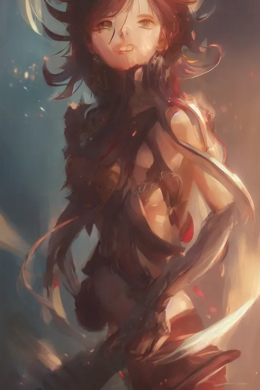Image similar to an anime portrait of league player, by Stanley Artgerm Lau, WLOP, Rossdraws, James Jean, Andrei Riabovitchev, Marc Simonetti, and Sakimichan, tranding on artstation