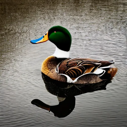 Image similar to realistic duck portrait studio photo