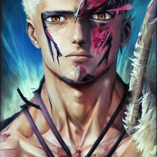 one punch man, hyper detailed masterpiece, digital art, Stable Diffusion