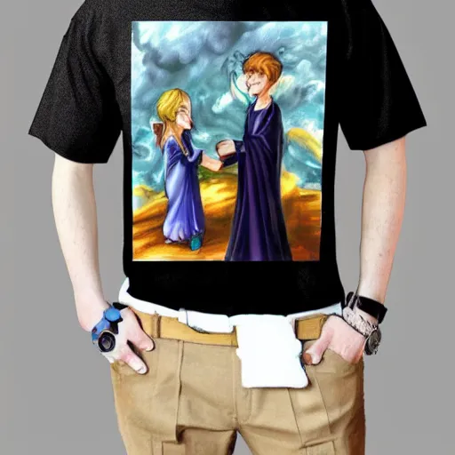 Image similar to A Christian style shirt, trending on art station