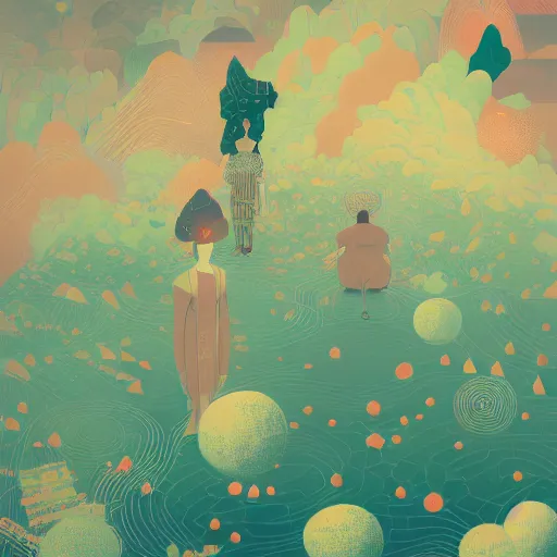 Image similar to illustration of imagination by Victo Ngai and James Gilleard