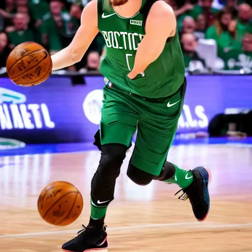 Prompt: luka doncic playing for the boston celtics
