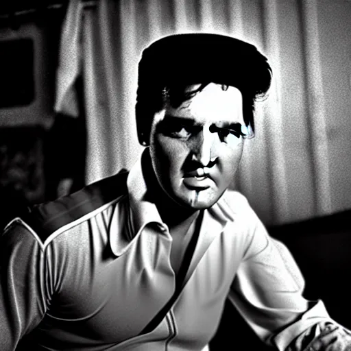 Prompt: Elvis Presley in a slum in Mumbai, XF IQ4, 150MP, 50mm, F1.4, ISO 200, 1/160s, natural light